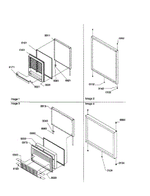 Door Assembly parts for Kenmore Refrigerator 596.70009990 (59670009990, 596 70009990) from AppliancePartsPros.com