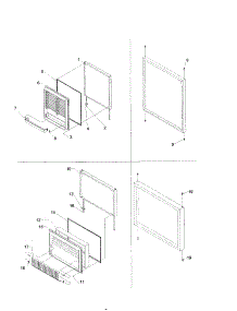 Door Assembly parts for Kenmore Refrigerator 596.71002100 (59671002100, 596 71002100) from AppliancePartsPros.com