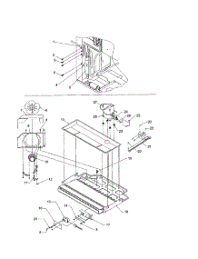 Mahcine Compartment parts for Kenmore Refrigerator 596.71102100 (59671102100, 596 71102100) from AppliancePartsPros.com