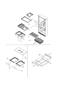 Shelving Assembly parts for Kenmore Refrigerator 596.71142100 (59671142100, 596 71142100) from AppliancePartsPros.com