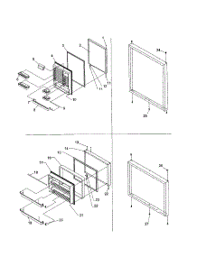 Door parts for Kenmore Refrigerator 596.71142100 (59671142100, 596 71142100) from AppliancePartsPros.com