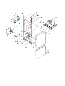 Controls And Light Covers parts for Kenmore Refrigerator 596.71162100 (59671162100, 596 71162100) from AppliancePartsPros.com