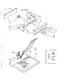 Gas Dryer parts for Kenmore Dryer 110.87571600 (11087571600, 110 87571600) from AppliancePartsPros.com