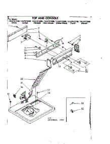 Top And Console Parts parts for Kenmore Dryer 110.87572600 (11087572600, 110 87572600) from AppliancePartsPros.com