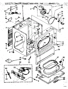Cabinet Parts parts for Kenmore Dryer 110.87574720 (11087574720, 110 87574720) from AppliancePartsPros.com