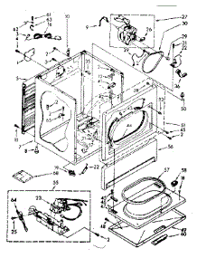 Cabinet Parts parts for Kenmore Dryer 110.87575300 (11087575300, 110 87575300) from AppliancePartsPros.com