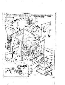 Cabinet Parts parts for Sears Dryer 11087576110 from AppliancePartsPros.com