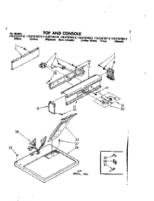 Top And Console Parts parts for Sears Dryer 11087576310 from AppliancePartsPros.com