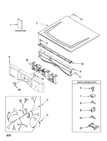 Top And Console Parts parts for Kenmore Dryer 110.87576602 (11087576602, 110 87576602) from AppliancePartsPros.com