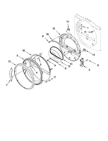 Door Parts, Optional Parts (Not Included) parts for Kenmore Dryer 110.87576603 (11087576603, 110 87576603) from AppliancePartsPros.com