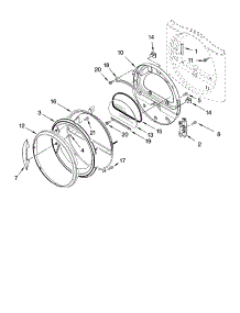 Door Parts, Optional Parts (Not Included) parts for Kenmore Dryer 110.87581601 (11087581601, 110 87581601) from AppliancePartsPros.com