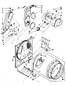 Bulkhead Parts parts for Kenmore Dryer 110.87581610 (11087581610, 110 87581610) from AppliancePartsPros.com