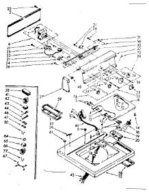 Top And Console Parts parts for Kenmore Washer 110.83592110 (11083592110, 110 83592110) from AppliancePartsPros.com