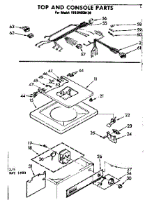 Top And Console Parts parts for Kenmore Washer 110.84050120 (11084050120, 110 84050120) from AppliancePartsPros.com