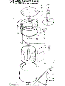 Tub And Basket Parts parts for Kenmore Washer 110.84070100 (11084070100, 110 84070100) from AppliancePartsPros.com