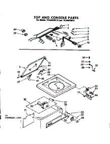 Top And Console Parts parts for Kenmore Washer 110.84070810 (11084070810, 110 84070810) from AppliancePartsPros.com