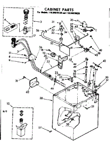 Cabinet Parts parts for Kenmore Washer 110.84070820 (11084070820, 110 84070820) from AppliancePartsPros.com