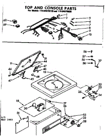 Top And Console Parts parts for Kenmore Washer 110.84070820 (11084070820, 110 84070820) from AppliancePartsPros.com