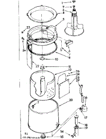Tub And Basket Parts parts for Kenmore Washer 110.84090120 (11084090120, 110 84090120) from AppliancePartsPros.com