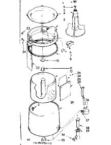 Tub And Basket Parts parts for Kenmore Washer 110.84090410 (11084090410, 110 84090410) from AppliancePartsPros.com