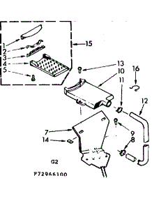 Filter Assembly parts for Kenmore Washer 110.73966100 (11073966100, 110 73966100) from AppliancePartsPros.com