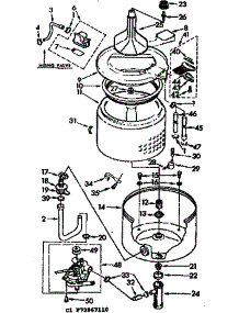 Tub And Basket Parts parts for Kenmore Washer 110.73967110 (11073967110, 110 73967110) from AppliancePartsPros.com