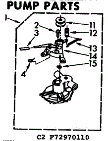 Pump Parts parts for Kenmore Washer 110.73970610 (11073970610, 110 73970610) from AppliancePartsPros.com