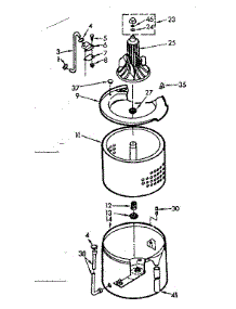 Tub And Basket Assembly parts for Kenmore Washer 110.7014614 (1107014614, 110 7014614) from AppliancePartsPros.com