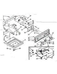 Top And Console Assembly parts for Kenmore Washer 110.7014620 (1107014620, 110 7014620) from AppliancePartsPros.com