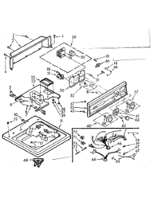 Top And Console Assembly parts for Kenmore Washer 110.7014624 (1107014624, 110 7014624) from AppliancePartsPros.com