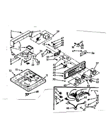 Top And Console Assembly parts for Kenmore Washer 110.7014660 (1107014660, 110 7014660) from AppliancePartsPros.com