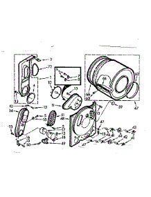 Water System parts for Kenmore Washer 110.7014852 (1107014852, 110 7014852) from AppliancePartsPros.com