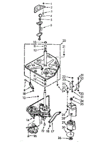 Drive System parts for Kenmore Washer 110.7015501 (1107015501, 110 7015501) from AppliancePartsPros.com