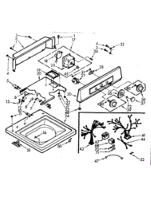 Top And Console Assembly parts for Kenmore Washer 110.7015502 (1107015502, 110 7015502) from AppliancePartsPros.com