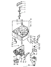 Drive System parts for Kenmore Washer 110.7015503 (1107015503, 110 7015503) from AppliancePartsPros.com