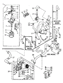 Water System parts for Kenmore Washer 110.7015550 (1107015550, 110 7015550) from AppliancePartsPros.com