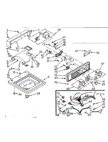 Top And Console Assembly parts for Kenmore Washer 110.7015604 (1107015604, 110 7015604) from AppliancePartsPros.com