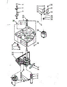 Drive System parts for Kenmore Washer 110.7015613 (1107015613, 110 7015613) from AppliancePartsPros.com