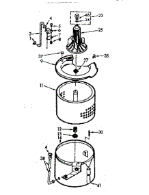 Tub And Basket Assembly parts for Kenmore Washer 110.7015613 (1107015613, 110 7015613) from AppliancePartsPros.com