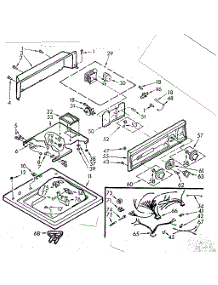 Top And Console Assembly parts for Kenmore Washer 110.7015626 (1107015626, 110 7015626) from AppliancePartsPros.com