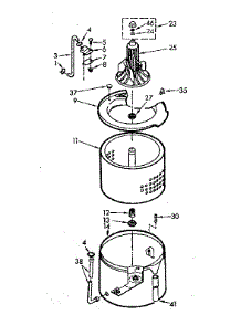 Tub And Basket Assembly parts for Kenmore Washer 110.7015661 (1107015661, 110 7015661) from AppliancePartsPros.com