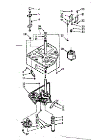 Drive System parts for Kenmore Washer 110.7015664 (1107015664, 110 7015664) from AppliancePartsPros.com