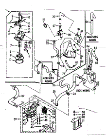 Water System parts for Kenmore Washer 110.7015664 (1107015664, 110 7015664) from AppliancePartsPros.com