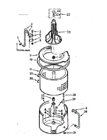 Tub And Basket Assembly parts for Kenmore Washer 110.7015670 (1107015670, 110 7015670) from AppliancePartsPros.com