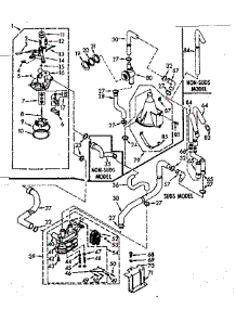 Water System parts for Kenmore Washer 110.7015670 (1107015670, 110 7015670) from AppliancePartsPros.com