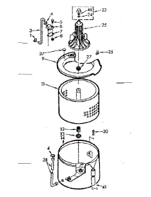 Tub And Basket Assembly parts for Kenmore Washer 110.7015672 (1107015672, 110 7015672) from AppliancePartsPros.com