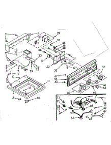 Top And Console Assembly parts for Kenmore Washer 110.7015672 (1107015672, 110 7015672) from AppliancePartsPros.com