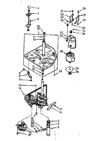 Drive System parts for Kenmore Washer 110.7015676 (1107015676, 110 7015676) from AppliancePartsPros.com