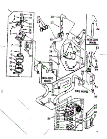 Water System parts for Kenmore Washer 110.7015800 (1107015800, 110 7015800) from AppliancePartsPros.com