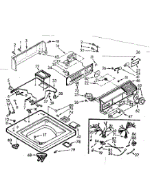Top And Console Assembly parts for Kenmore Washer 110.7015850 (1107015850, 110 7015850) from AppliancePartsPros.com